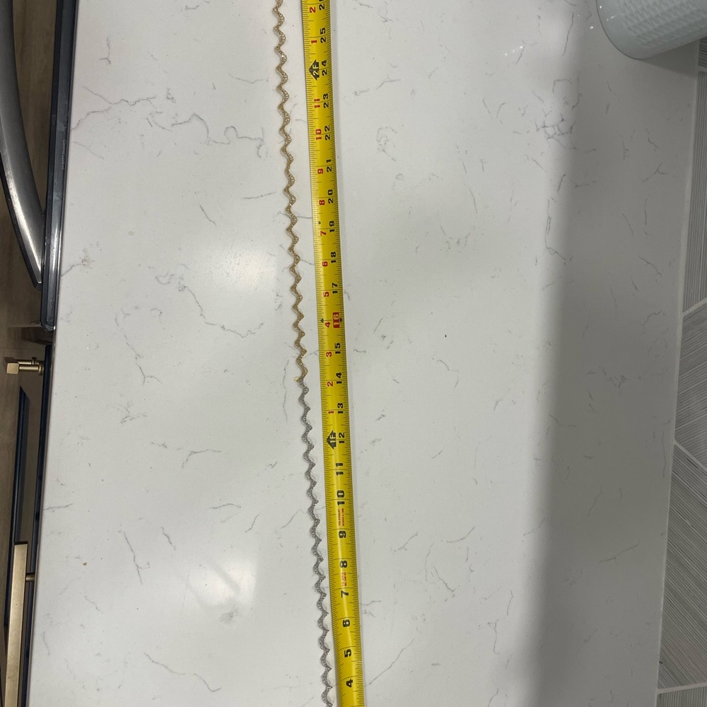 14 K Gold 2-tone open necklace - Picture 6 of 7